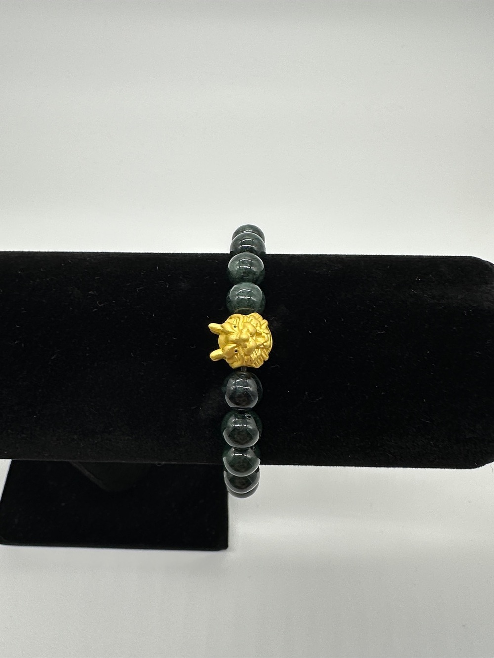 Jade Bracelet With Dragon Pendant